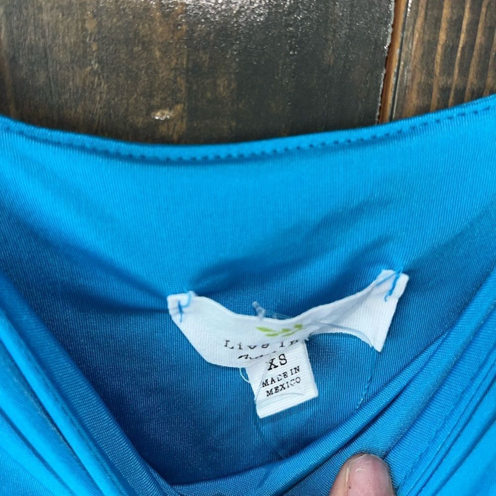 Bright Blue‎ Cropped Tank Top Sleeveless Summer Casual Basic Cotton Stretch D23 - Picture 3 of 6